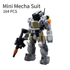 MOC Halo Mecha Warrior Robots Building Blocks Creative Bricks Toys Kids Gift