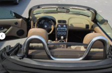 MG CONVERTIBLE MGF TF ROLL BARS & WIND DEFLECTOR 1995 TO 2009 CHROME V