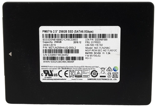 Samsung pm871b 7ln256c - samsung,