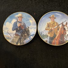 Franklin Mint John Wayne Plates￼