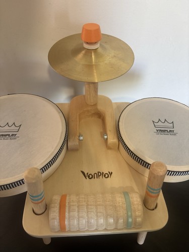 Vanplay wooden drum set - wooden,