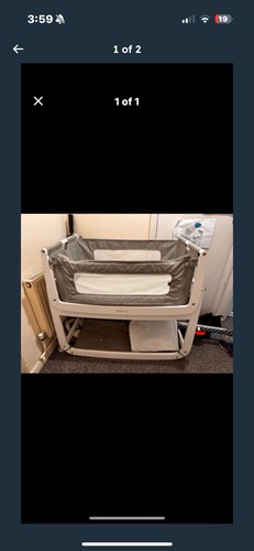 Snuz pod green cotton crib - cotton,