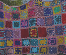 Vintage Granny Square Blanket