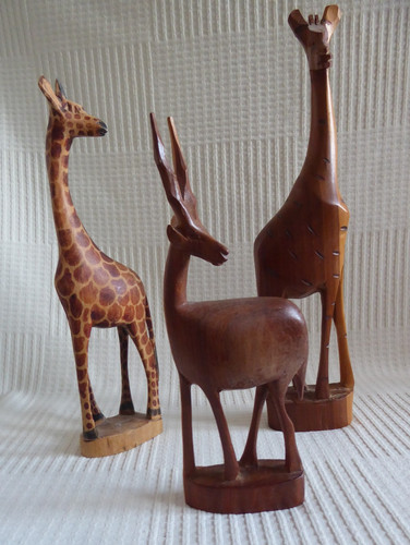 Vintage wooden african - wooden,
