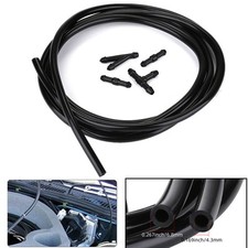 Rubber Windscreen Wiper Washer Jet Tube Pipe Nozzle Pump Hose 2M + Connectors