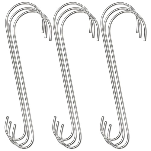 9pc stainless steel hooks - 9pc, s