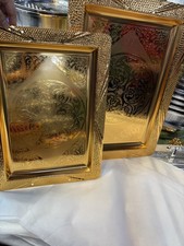 3 Elegant Tray, Gold Rectangle