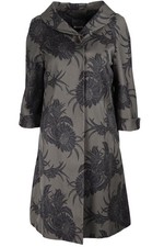 PRADA GREEN COTTON COAT IT 38