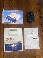 SINCLAIR ZX80 HOME COMPUTER - Working Condition - INC. ORIGINAL PROGRAMMING BOOK