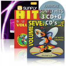 Sunfly Karaoke Hits Triple CDG Set CD+G Discs 48 Chart Hit Tracks Decades Vol 10