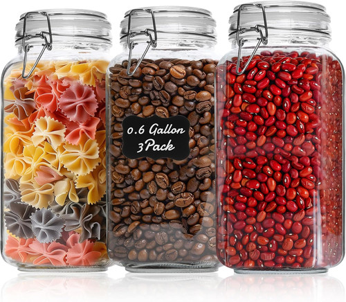 Clip top jar 2300ml airtight - top,