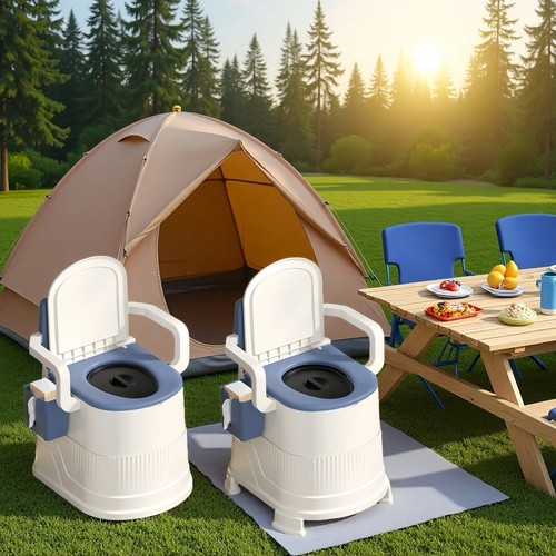 Portable camping toilet seat - camping,