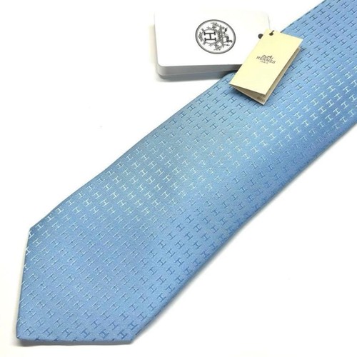 Hermes necktie light blue - necktie,
