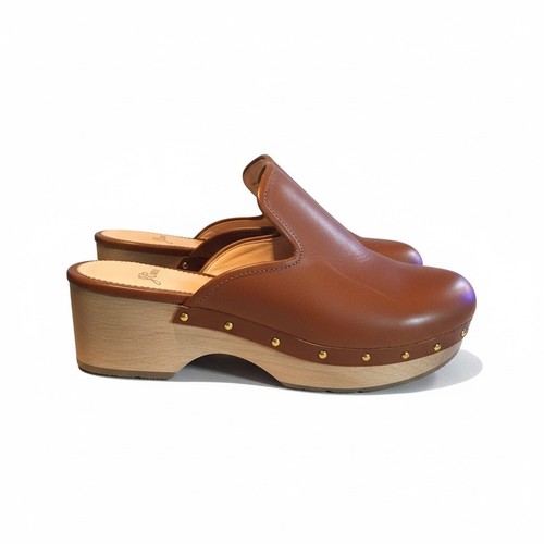 Crew leather wooden - wooden, platform