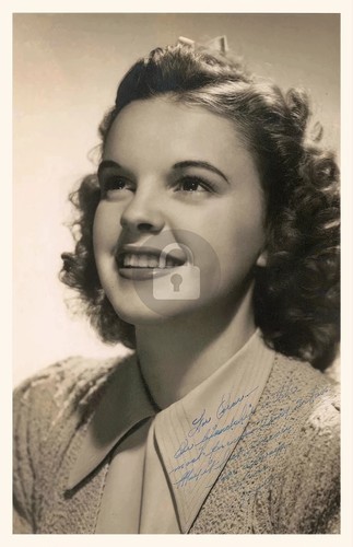 Judy garland signed autograph - judy,