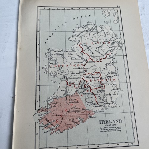 1914 map ireland - map, of