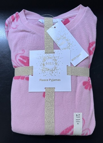 Fleece pyjamas age - m&s,