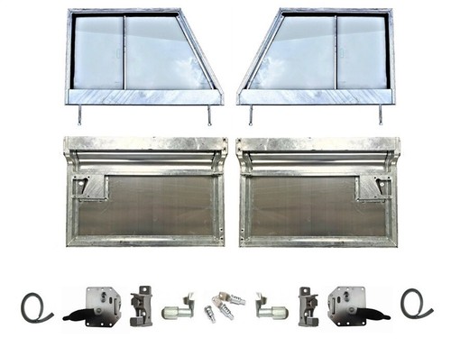 Galvanised series front door - galvanised,