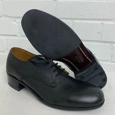 WOMENS GIBSON SHOES - Size: 230S (4 S) Black Leather Parade Dress ,British Army