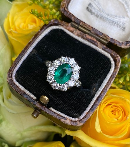 Victorian emerald and - emerald, diamond