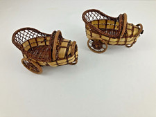 Vintage Set of 2 Wicker Rattan