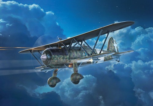 Italeri scale fiat cr 42 - italeri, cr.42