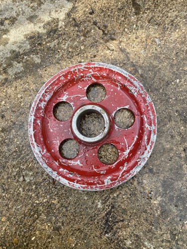 Aluminium crank pulley - aluminium, t2