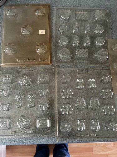 Plastic chocolate moulds - chocolate,