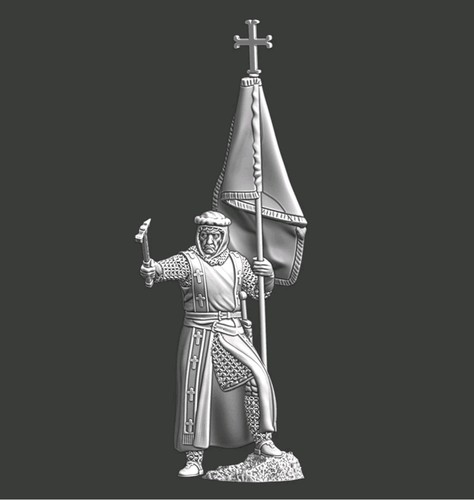 28mm medieval bishop with - 28mm,