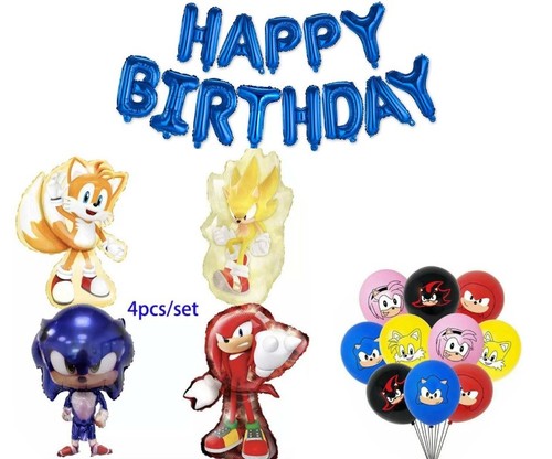 Sonic birthday party balloons - birthday,