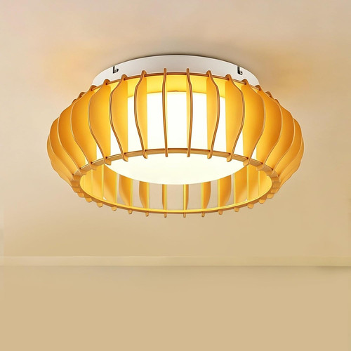 40cm wooden pumpkin - wooden, led