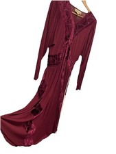 JANICE WAINWRIGHT Vintage Dress Claret Red UK 8  Wedding Tea Party Dress Classic