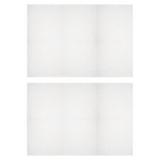 2pcs Plastic Mesh Canvas Sheet 60x42cm/23.6x16.5inch White 4mm Hole