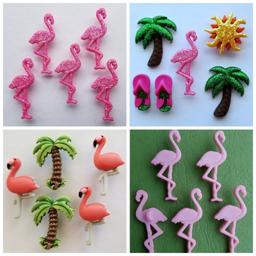 Craft buttons flamingo - craft,