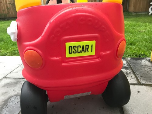 Little tikes rear - rear, plate