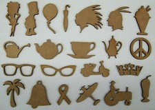 MDF Mixed Wooden Laser Cut Out Shapes, craft, painting, decoration etc