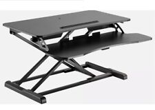 Proper Sit-Stand Workstation Desk 800 x 615 x 106 x 500mm Black 15KG