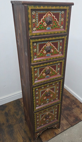 Handpainted wooden chest - handpainted, 140