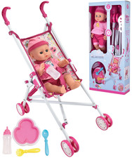 Baby Doll Stroller Set with