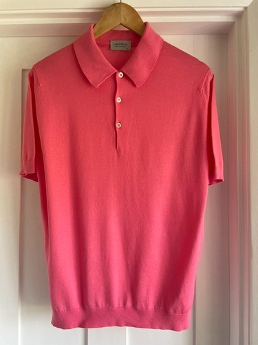 John smedley pink collar - pink,
