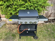 4 burner gas bbq with side burner