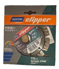 NORTON CLIPPER PRO GRANITE TURBO LASER DIAMOND SAW BLADE 115 X 22.23 MM