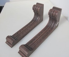 Antique Carved Wooden Corbels