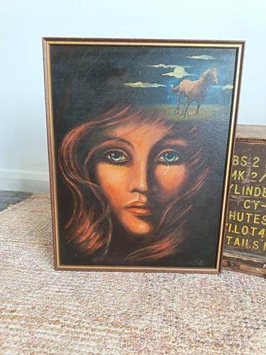 Vintage crying female - crying,