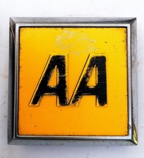 Vintage AA Yellow Black Metal