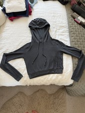 Alo - Soho Cropped Grey Jumper