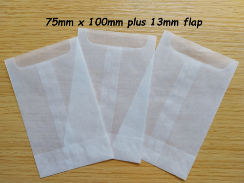 White glassine bags - white, bags-wedding