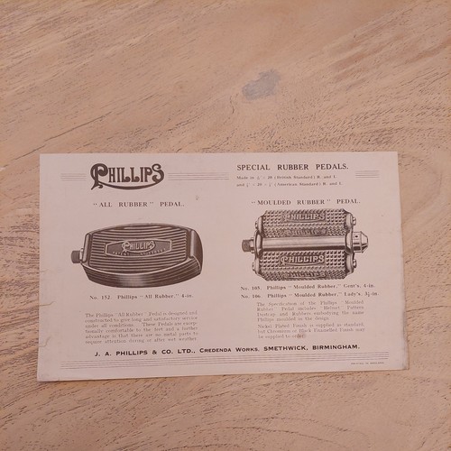 Original phillips cycle pedal - original,