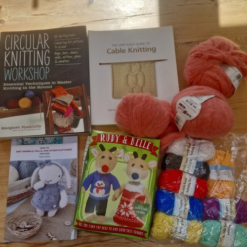 Knitting wool book bundle - book, knit