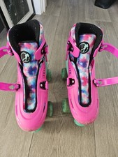 SFR Hurricane Roller Skates Quad Rollers, UK Size 3-6, Adjustable